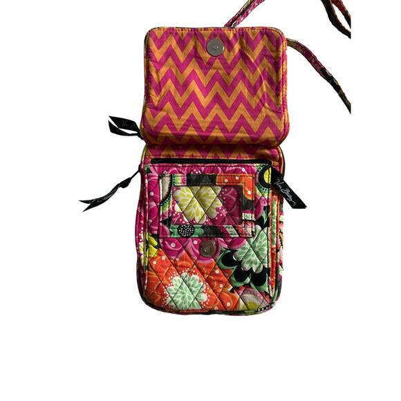 Vera‎ Bradley Quilted Crossbody Bag Floral Paisley Print Mini Hipster - Picture 2 of 9